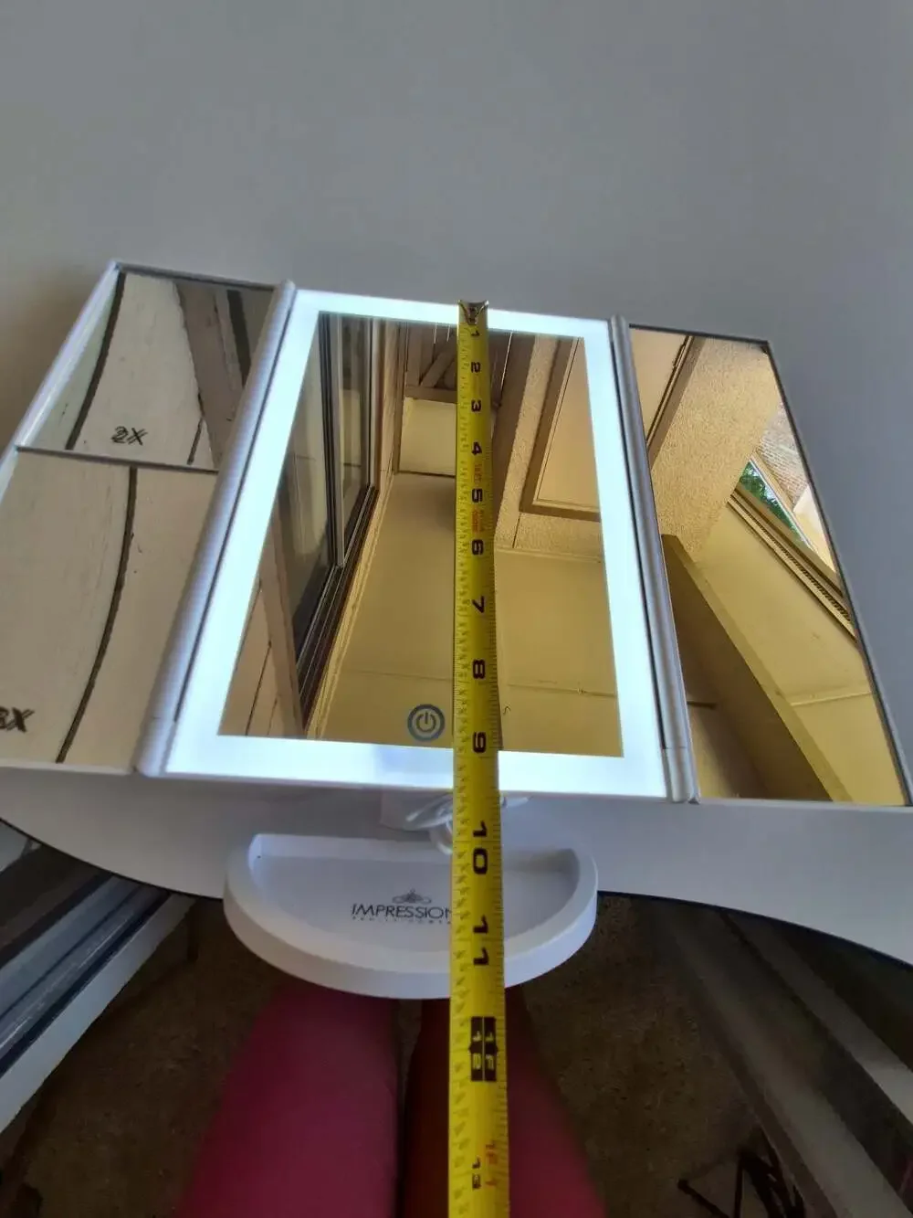 Impressions Vanity Company Trifold LED Lighted Makeup Mirror